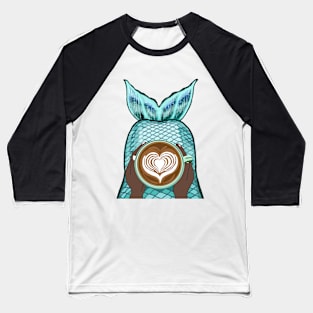 African Mermaid Mocha Baseball T-Shirt